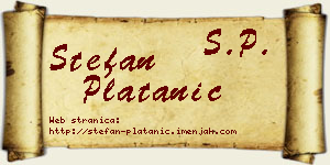 Stefan Platanić vizit kartica